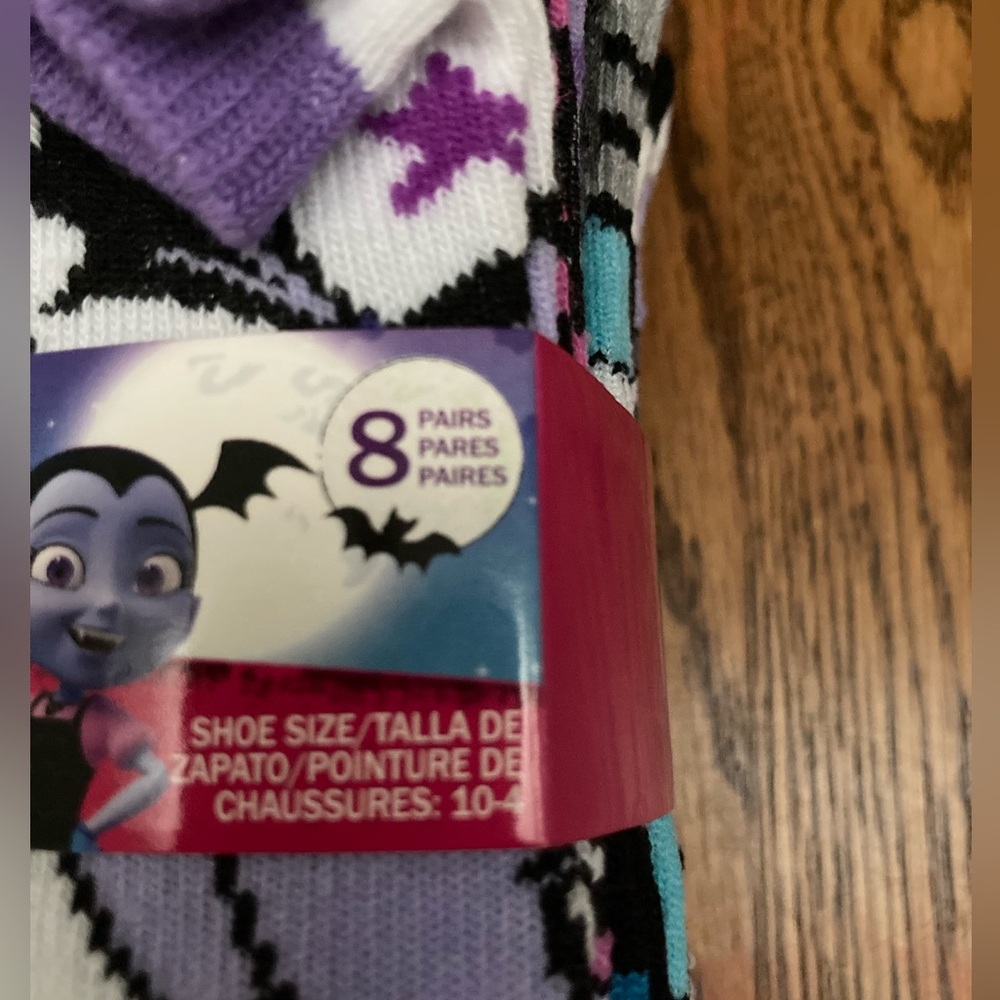 ✨💜🧦💜✨Disney’s Vamperina Kids Socks - 8 Pairs🌟NEW🌟